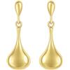 Carissima Orecchini pendenti campanella 8 x 22 mm da donna in oro giallo 9 ct