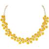 EVER FAITH Collana boho con fiori estivi da spiaggia giallo dichiarazione fiore collana floreale collare girocollo gioielli donna, Smaltato