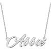 UMAGICBOX Splendida collana con nome personalizzabile, 14 stili di scrittura, ciondolo personalizzabile, placcato in oro 18 carati, in acciaio inossidabile, regalo unico per lei, 40.6 cm, Oro