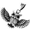 Kiss of Leather 390 - Ciondolo a forma di gufo, in argento Sterling 925