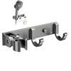 gexuamz Supporto Soffione Doccia,Porta Soffione Doccia,Universale Supporto Doccia con 2 Ganci,Staffa a Muro Regolabile per l'asta Della per un uso Prolungato in Bagno