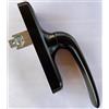 metalkard Maniglia Cremonese universale anta ribalta-vasistas apertura interna per porte finestre in alluminio (nero)