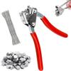 ARCPNRT Set di pinze per sigilli in acciaio, sigilli con 80 fili sigillati da 170 mm, pinze per guarnizioni in acciaio, 80 pezzi, Ø 8, Ø 10 guarnizioni rotonde, per contatori d'acqua, contatori elettrici