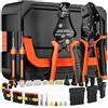 SOMELINE Pinza Crimpatrice e Kit Connettori Elettrici Impermeabili 1-6 Pin, 0,34-2,5mm² (AWG 22-14), Tipo Superseal 1.5, con Spelafili ed Estrattore, per Auto Moto Camper Barca Camion