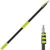 Hanured® Asta di prolunga telescopica 1,1-3,6 m, Palo telescopico regolabile in alluminio per rullo di vernice e pulizia