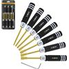 Craznick Set di cacciaviti esagonali 2,0mm 2,5mm 3,0mm 3,5mm 4,0mm 4,5mm 5,0mm 7 pezzi cacciavite esagonale chiavi a bussola kit di strumenti RC per Axial SCX24 droni auto barca elicottero nero