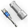 Sevko PS PRO - Set di bussole Unistrut Channel da 17 mm, attacco da 1/2, in lega di acciaio, con adattatore per presa per un uso rapido ed efficiente (cromato, 17 mm)