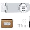 TOPCZY Password Serrature Hasp di Gabinetto senza Chiave, 10cm Chiusura Hasp di Blocco Della Combinazione, Hasp Locks di Cassetto Armadio a 3 Cifre con Cacciavite Vite per Porta Della Stalla