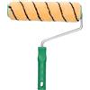 ToolSpace Rullo per Pittura 25 cm Arancione Professionale per Pareti e Facciate Pelo 12 mm in Poliacrilico Antigoccia Manico Ergonomico in Plastica Rullo Vernice per Interni Esterni Fai da Te