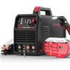 YESWELDER 135Amp Saldatrice MIG Senza Gas 230V Saldatrice a Filo Continuo Saldatrici Flux MIG/Lift TIG/Stick 3-in-1 Saldatore Grande LED con 2 Confezioni Filo Saldatrice