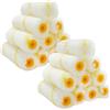 NyxSeat Confezione da 20 rulli gialli, piccoli rulli di vernice, colore giallo, mini rullo per radiatore, rullo di ricambio, rullo in pelliccia di agnello