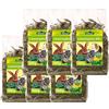 Dehner Spuntino per roditori, 100% naturale, per conigli/roditori, dente di leone con fieno, menta piperita, melissa, 6 x 100 g (600 g)