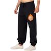 ineepor Pantaloni Tuta Uomo Invernali Pantaloni Termici Sportivi Uomo Felpata Pile Foderato Sherpa Joggers Pantaloni Larghi Baggy Cerniera Tasche Laterali