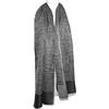 Lorenzo Cana - Seta - Cashmere - Sciarpa 50% cashmere 50% seta jacquard tessuto grigio nero 35 cm x 160 cm, motivo a quadri 78727