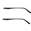 Fendawn Strive Staffa di ricambio in metallo, staffa di ricambio per occhiali, gambe di 6 mm di larghezza, set universale (1 coppia, nero), Nero, 14cm