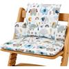 XPJBKC Cuscino per Seggiolone, Morbido & Impermeabile Cuscino per Bambini per Hauck e Stokke Tripp Trapp, Cuscini con Chiusura in Velcro, Facile da Pulire, Rimovibile, 100% Cotone Biologico