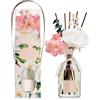 COCORRÍNA Fiore Diffusore Profumo Ambiente 250ml, con Bastoncini, Gardenia & Lily, Fragranza Naturale e Durevole, per Soggiorno, Camera da Letto, Bagno, Idea Regalo per Donna