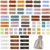 Pushiibee Etichette Handmade da Cucire, 82 Pezzi Etichette in Pelle Sintetica, 4 Stili Etichette Fatte a Mano Goffrate, Label per Cucito per Fai da Te e Abbigliamento