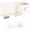pzihao Porta Phone Bagno da Muro Adesivo, Porta Asciugacapelli da Parete, Pporta Phon da Muro Senza Forare, Supporto Asciugacapelli per Bagno, Barbiere, Hotel