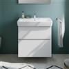 evineo ineo5 evo mobile La: 70 cm, 2 scomparti estraibili, con maniglia incassata, per lavabo Generit Renova Plan,, BE0988WM, ineo5 evo [Mobili da Bagno > Mobili Lavabo]