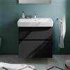 evineo ineo5 evo mobile La: 70 cm, 2 scomparti estraibili, con maniglia incassata, per lavabo Generit Renova Plan,, BE0988BM, ineo5 evo [Mobili da Bagno > Mobili Lavabo]