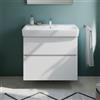 evineo ineo5 evo mobile La: 80 cm, 2 scomparti estraibili, con maniglia incassata, per lavabo Generit Renova Plan,, BE0989WM, ineo5 evo [Mobili da Bagno > Mobili Lavabo]