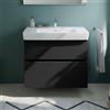 evineo ineo5 evo mobile La: 85 cm, 2 scomparti estraibili, con maniglia incassata, per lavabo Generit Renova Plan,, BE0990BM, ineo5 evo [Mobili da Bagno > Mobili Lavabo]