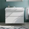 evineo ineo5 evo mobile La: 95 cm, 2 scomparti estraibili, con maniglia incassata, per lavabo Generit Renova Plan,, BE0991WH, ineo5 evo [Mobili da Bagno > Mobili Lavabo]