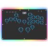 GuileKeys Arcade Stick GK-18 Controller Arcade Tutti i Pulsanti con Turbo e RGB personalizzato, Tastiera di Gioco Arcade Fight Stick per PC/Switch/PS4/PS3, Supporto Hot Swap e SOCD