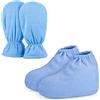 Segbeauty Guanti e stivaletti in cera di paraffina, guanti per la cura del bagno in cera Segbeauty cozies guanti protettivi in spugna di cotone per terapia termica abbronzatura