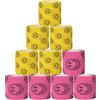 ATOMUS 10pcs Self Adhesive Bandage 5cm Cohesive Bandage Tape Wrap for Tattoo Grip Bandage Machine Pen Pet Vet First Aid Sports Wrist and Ankle(Smile)