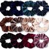 XYTAHDM Scrunchies per capelli in raso,capelli scrunchies velluto elastico fasce,corde morbide per coda di cavallo,accessori capelli,set elastici capelli stoffa raso per donne ragazze