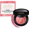 Laura Geller Beauty LAURA GELLER Blush Polvere Cotto Blush-n-Brighten (Summer Orchid) - Fard Make Up in Polvere Marmorizzato, Cremoso e Leggero, Finish Satinato
