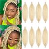 BLUONASI 24 Inch Marley Twist Braiding Hair 8 confezioni Pre-Separated Springy Afro Twist Hair Extension Kinky Afro Crochet Hair Braids (613#, 18 Pollici (Pack of 8))