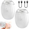 Suevut 2 Pezzi Tagliaunghie Elettrico 3 in 1,Tagliaunghie Automatico Universale,Tagliaunghie Multifunzione Automatico,con Luce LED e Regolazione a 3 Velocità,per Adulti,Anziani,Bambini