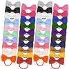 Dokeno 40 pezzi fiocchi per capelli per bambine, elastici per capelli, fiocchi per capelli, elastici per capelli, 20 colori, nastri per capelli, elastici per capelli, accessori per capelli per bambini
