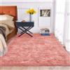 ORINOVA Tappeto Peloso Rosa 150x215 cm Scendiletto Morbido Camera da Letto Tappeti Rug Lavabile in Lavatrice Moderno Salotto