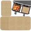 SinChic Carta Forno Friggitrice Ad Aria,150 PCS Fodera di Carta Olio di Silicone Pergamena Carta da Forno per Padelle Carta Pergamena Perforata per Air Fryer Forno Padelle Microonde