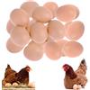 QIUMING 20 Pezzi Uova Finte per Galline di schiuma per uova di Pasqua fai da te imitazione pollo uovo uova di plastica aiutano a deporre le uova o Prevenire Il Consumo di Uova