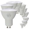 SUNSEED 10x GU10 8,5W, LAMPADINA LED FARETTO, Luce Calda 3000K 806 Lumen 120°, 60W Equivalente