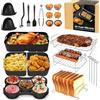 SHANGFEI Friggitrice ad aria calda accessorio per Ninja Foodi Flexdrawer 10,4 L AF500EU, stampo in silicone per friggitrice ad aria calda, doppia zona, accessorio Ninja Airfryer
