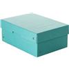 FALKEN PureBox Pastel, scatola per il trasporto originale in cartone resistente, prodotta in Germania, 100 mm di altezza, DIN A5, colore blu, scatola regalo vegana, scatola per il trasporto, scatola