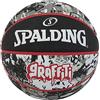 Spalding Graffiti Ball 84378Z, Unisex basketballs, Black, 7 EU