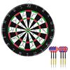 HIUOUIH Bersaglio Freccette Gioco Freccettes Adulti Tabellone Professionale Tiro a Segno con 6 Frecce in Acciaio Darts Board Double Face 45 cm Rotondo