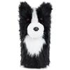 LZFAN Coperture per mazze da golf, per boschi e conducenti, divertente copritesta per mazze da golf, regalo per uomini e donne, in peluche (Border Collie per conducente)