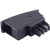 1aTTack.de 1x - Adattatore telefonico da spina TAE F a presa Western RJ11 6/4 per Siemens.