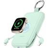 RORRY Caricabatterie portatile, 10000 mAh PD 20 W, ricarica rapida, caricabatterie portatile con cavi integrati, batteria da viaggio per iPhone 17/16/15/14/13/12 e Apple Watch Ultra/11/10/9/8/7/6/5