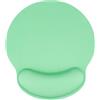 AOKSUNOVA Tappetino Mouse Ergonomico con Poggiapolsi Mouse Pad Verde Chiaro | Mouse pad ergonomico con poggiapolsi in gel, superficie Lycra liscia e base antiscivolo per lavoro, studio e gaming