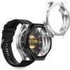 kwmobile Set 2x Custodia Smartwatch Compatibile con Huawei Watch GT6 Pro 46mm Cover - Case Silicone Protezione Orologio Fitness nero/argento