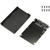 GINTOOYUN Scheda adattatore Micro SATA da 1,8 pollici a 2,5 pollici SATA con custodia - 16 pin femmina a 22 pin maschio per laptop e notebook SSD/HDD